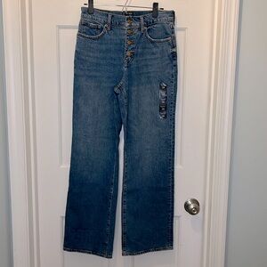J. Crew Full Length Wide-Led All Day Stretch Jeans Size 28- NWT